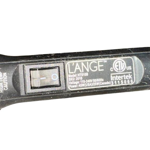 L'ange Hair Ondule Titanium Curling Wand Black 1" 25 mm Tested Works - Picture 2 of 5